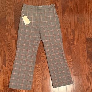 Wilfred Houndstooth Plaid Trousers